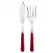 Basic Burgundy 2-Pc Fish Serving Set 11" (Knife, Fork)