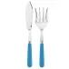 Basic Cerulean Blue 2-Pc Fish Serving Set 11" (Knife, Fork)