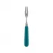 Basic Turquoise Cocktail Fork 5.75"