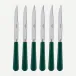 Pop Unis Green Set Of 6 Steak Knives