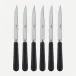 Pop Unis Black Set Of 6 Steak Knives