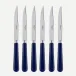 Pop Unis Navy Blue Set Of 6 Steak Knives