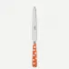 White Dots Orange Dinner Knife 9.25"