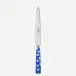 White Dots Lapis Blue Dinner Knife 9.25"