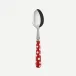 White Dots Red Teaspoon 6"