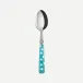 White Dots Turquoise Teaspoon 6"