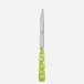 White Dots Lime Steak Knife 9"