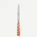 White Dots Orange Steak Knife 9"