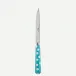 White Dots Turquoise Steak Knife 9"