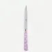 White Dots Pink Steak Knife 9"