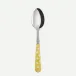 White Dots Yellow Dessert Spoon 7.5"