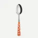 White Dots Orange Dessert Spoon 7.5"