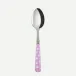 White Dots Pink Dessert Spoon 7.5"