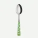 White Dots Garden Green Dessert Spoon 7.5"