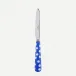 White Dots Lapis Blue Dessert Knife 8"