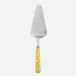 White Dots Yellow Tart Slicer 10"