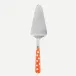 White Dots Orange Tart Slicer 10"