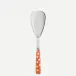 White Dots Orange Rice Serving Spoon 10"