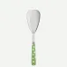 White Dots Garden Green Rice Serving Spoon 10"