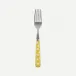 White Dots Yellow Cake Fork 6.5"