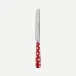 White Dots Red Breakfast Knife 6.75"