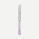 White Dots Pink Breakfast Knife 6.75"