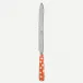 White Dots Orange Bread Knife 11"