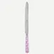 White Dots Pink Bread Knife 11"