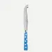 White Dots Light Blue Large Cheese Knife 9.5"