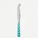 White Dots Turquoise Large Cheese Knife 9.5"