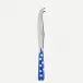 White Dots Lapis Blue Large Cheese Knife 9.5"