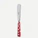 White Dots Red Butter Knife 7.75"