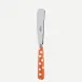 White Dots Orange Butter Knife 7.75"