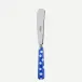 White Dots Lapis Blue Butter Knife 7.75"