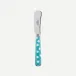 White Dots Turquoise Butter Spreader 5.5"