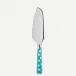 White Dots Turquoise Pie Server 10"