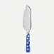 White Dots Lapis Blue Pie Server 10"