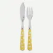 White Dots Yellow Fish Set 8.25" (Knife, Fork)