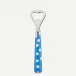 White Dots Light Blue Bottle Opener 6.25"