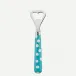 White Dots Turquoise Bottle Opener 6.25"