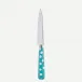 White Dots Turquoise Kitchen Knife 8.25"