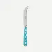 White Dots Turquoise Small Cheese Knife 6.75"