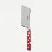 White Dots Red Cheese Cleaver 8"