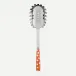 White Dots Orange Spaghetti Spoon 10.5"