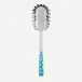 White Dots Turquoise Spaghetti Spoon 10.5"