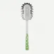 White Dots Garden Green Spaghetti Spoon 10.5"