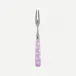 White Dots Pink Cocktail Fork 5.75"