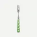 White Dots Garden Green Cocktail Fork 5.75"