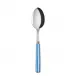 White Stripe Light Blue Soup Spoon 8.5"