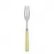 White Stripe Yellow Dinner Fork 8.5"